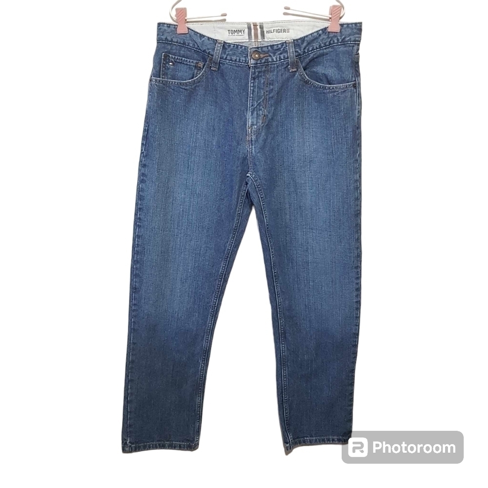 Tommy Hilfiger Straight Leg Blue Jeans 85